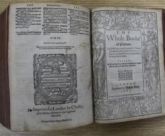 Bible in English - The Holy Bible [Breeches Bible], The Psalmes of David, The New Testament, Tho Right